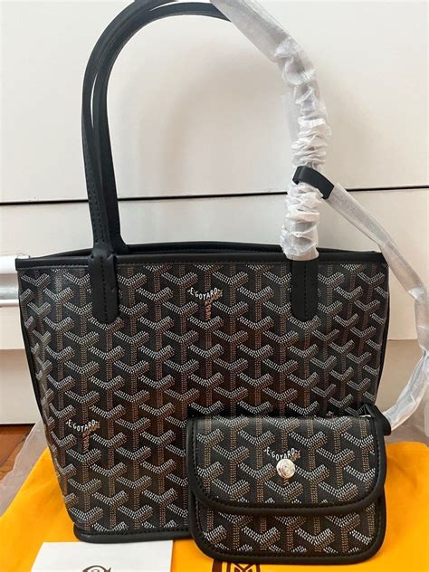 goyard mini anjou bag|authentic Goyard anjou mini black.